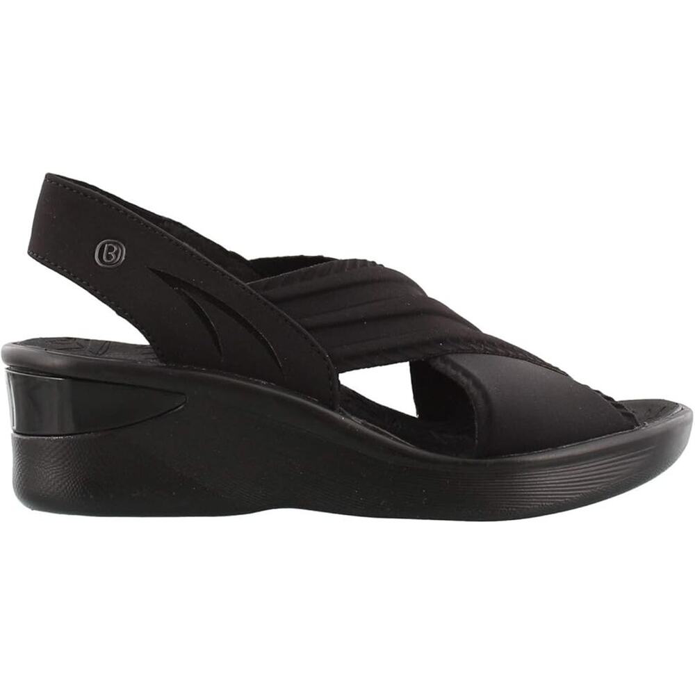 BZees Women's SUNSET Sandal, Black, 9.5 M